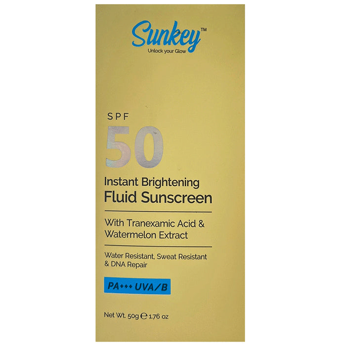 Sunkey SPF 50 PA+++ Instant Brightening Fluid Sunscreen - Classic Derma