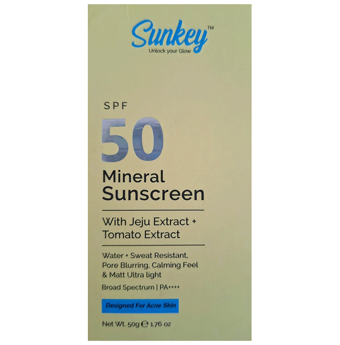 Sunkey SPF 50 PA++++ Mineral Sunscreen - Classic Derma