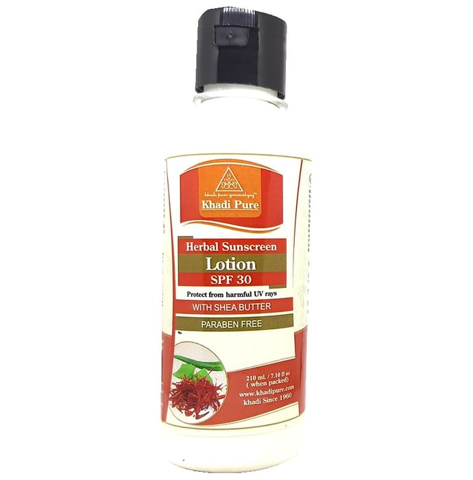 Khadi Pure Herbal Sunscreen Lotion SPF 30 - Classic Derma