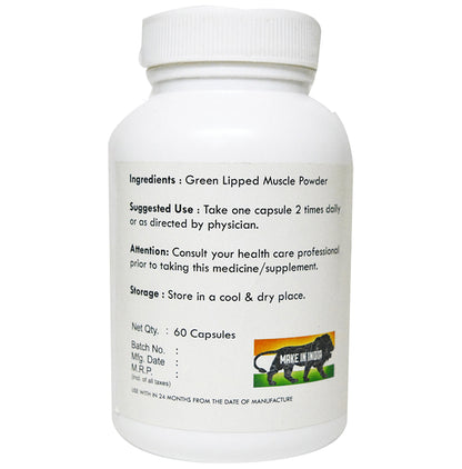 Luxurious Ayurvedic Gold Green Lipped 500mg Capsule