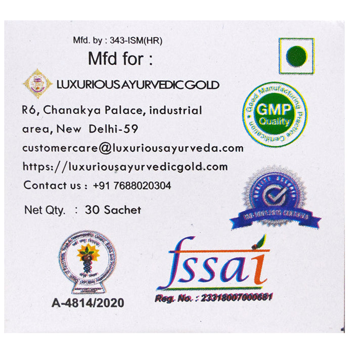 Luxurious Ayurvedic Gold Weigh On Sachet