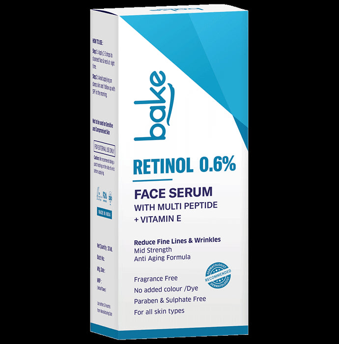 Bake 0.6% Retinol Anti Aging Face Serum - Classic Derma