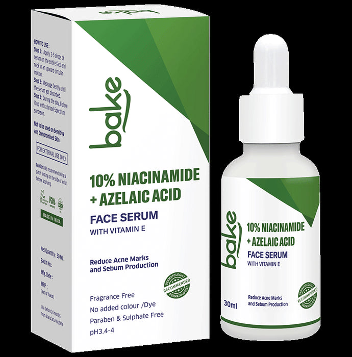 Bake 10% Niacinamide + Azelaic Acid Face Serum - Classic Derma