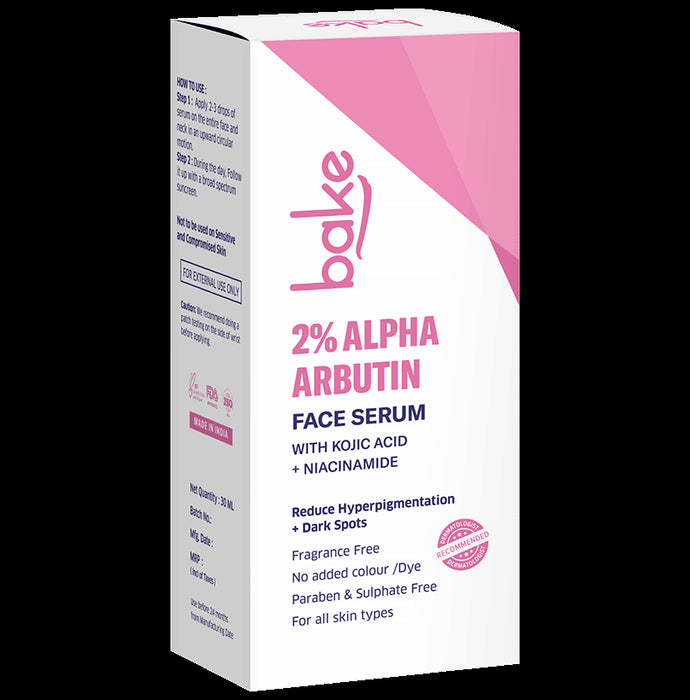 Bake 2% Alpha Arbutin Face Serum - Classic Derma