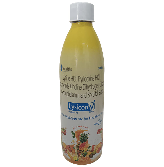 Lysicon V Syrup Mixed Fruit Sugar Free - Classic Derma