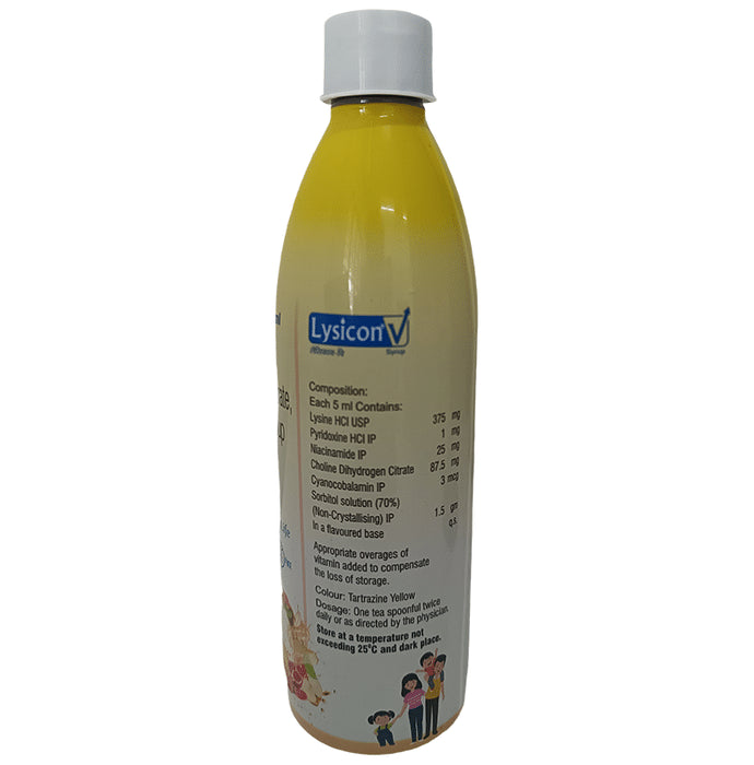Lysicon V Syrup Mixed Fruit Sugar Free
