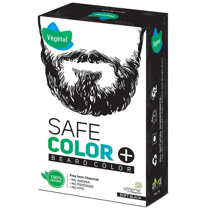 AMA Vegetal Safe Beard Color Soft Black - Classic Derma