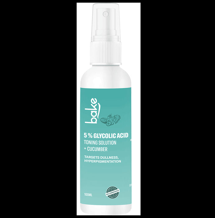 Bake 5% Glycolic Acid Toning Solution Plus Cucumber Toner - Classic Derma