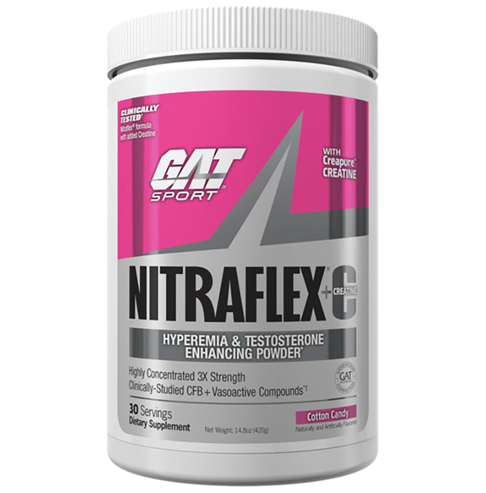 GAT Sport Nitraflex Plus C Powder Cotton Candy - Classic Derma