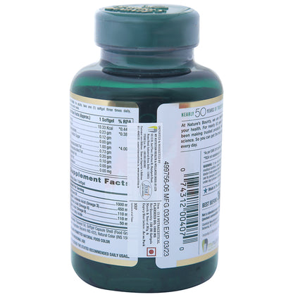 Nature's Bounty Flaxseed Oil 1000mg Softgel