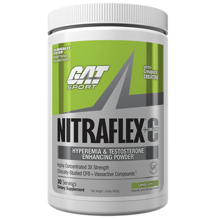 GAT Sport Nitraflex Plus C Powder Lemon and Lime - Classic Derma