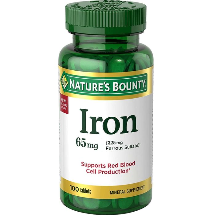 Nature's Bounty Iron 65mg Tablet - Classic Derma