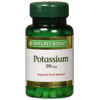 Nature's Bounty Potassium 99mg Caplet (100 Each) - Classic Derma