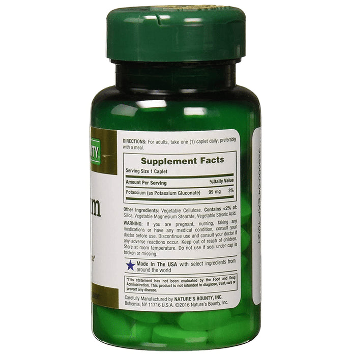 Nature's Bounty Potassium 99mg Caplet (100 Each)