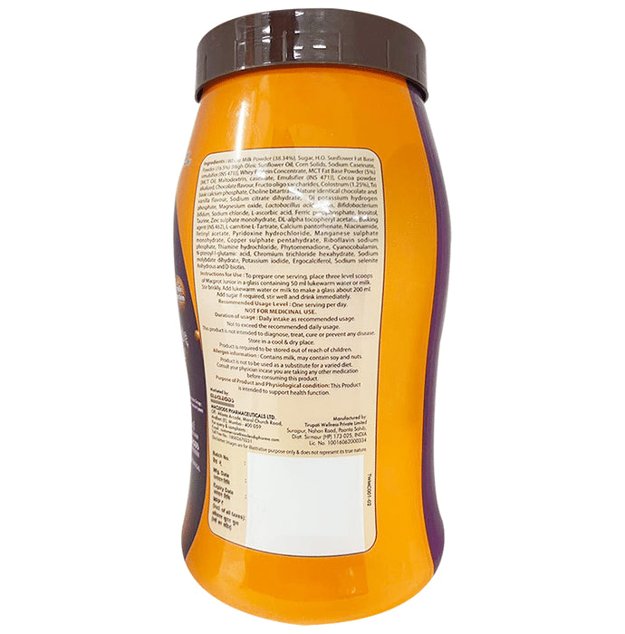 Macprot Junior with Vitamins, Minerals & Probiotics | Powder for Kids' Energy & Growth | Flavour Chocolate