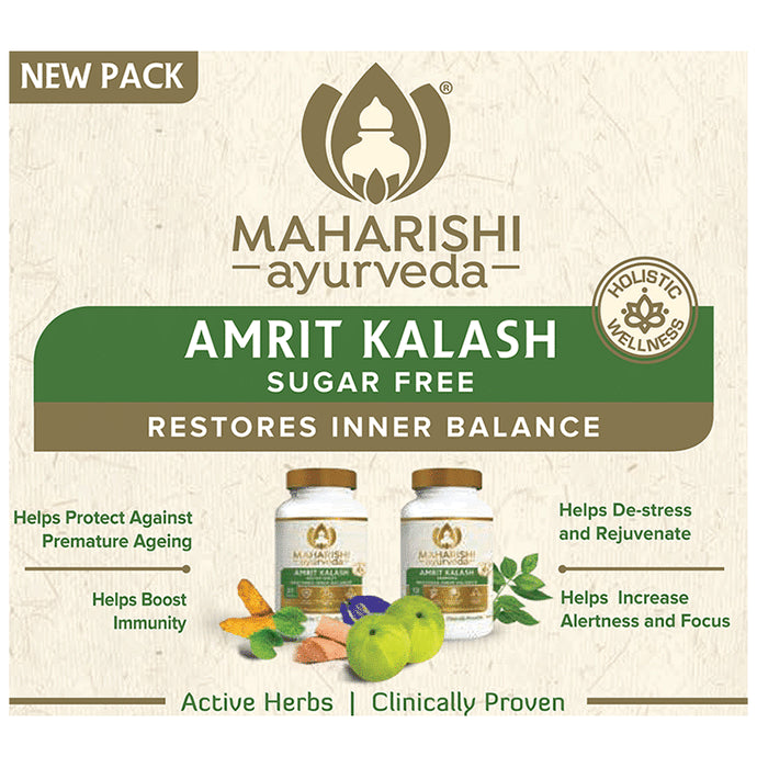 Maharishi Amrit Kalash - Dual Pack (With Sugar Free Tablets) - Classic Derma