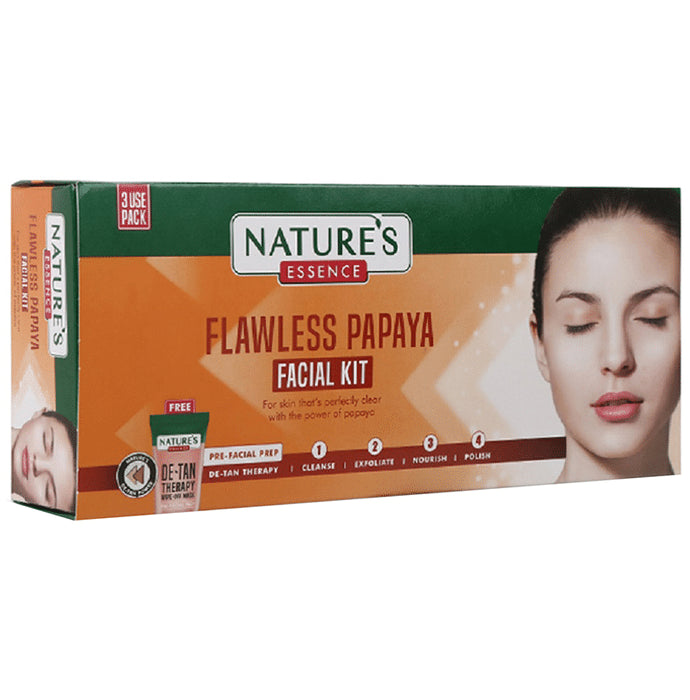 Nature's Essence Flawless Papaya Facial Kit 60gm - Classic Derma
