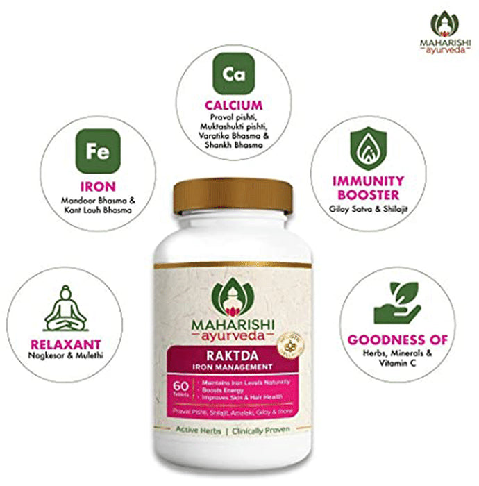 Maharishi Ayurveda Raktda Iron Management Tablet