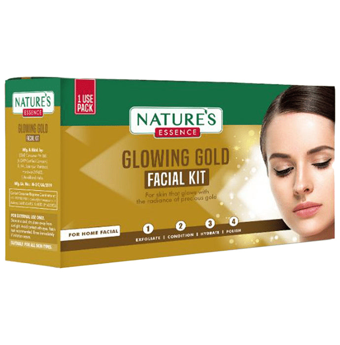 Nature's Essence Glowing Gold Facial Kit - Classic Derma