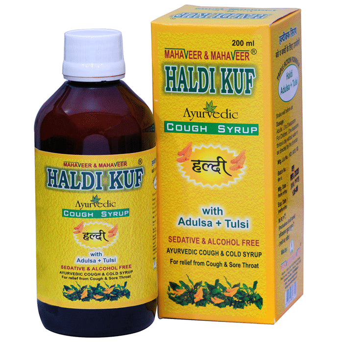 Mahaveer & Mahaveer Haldi Kuf Ayurvedic Cough Syrup - Classic Derma