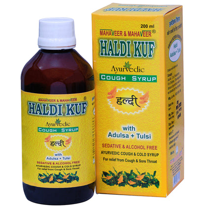 Mahaveer & Mahaveer Haldi Kuf Ayurvedic Cough Syrup - Classic Derma