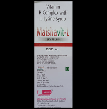 Malshavit-L Syrup Sugar Free