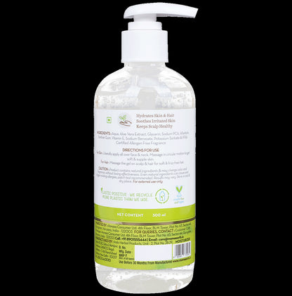 Mamaearth Aloe Vera Gel with Vitamin E for Skin & Hair | Paraben & Silicone Free