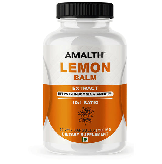 Amalth Lemon Balm Extract Veg Capsules - Classic Derma