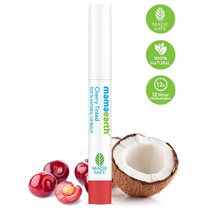 Mamaearth Cherry Tinted 100% Natural Lip Balm