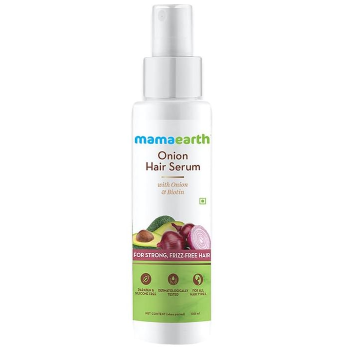 Mamaearth Onion Hair Serum with Biotin | For Strong & Frizz-Free Hair | Paraben & Silicon-Free - Classic Derma