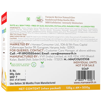 Mamaearth Ubtan Moisturizing Lotion Soap (125gm Each)