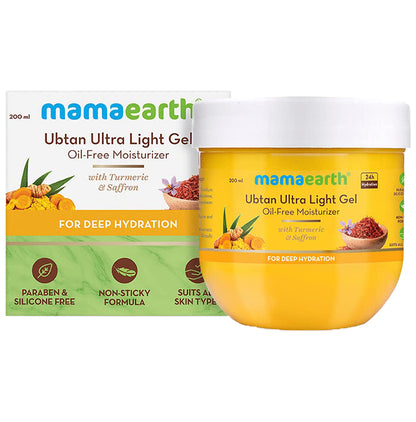 Mamaearth Ubtan Ultra Light Gel Oil-Free Moisturizer | Paraben & Silicone-Free | Suits All Skin Types - Classic Derma