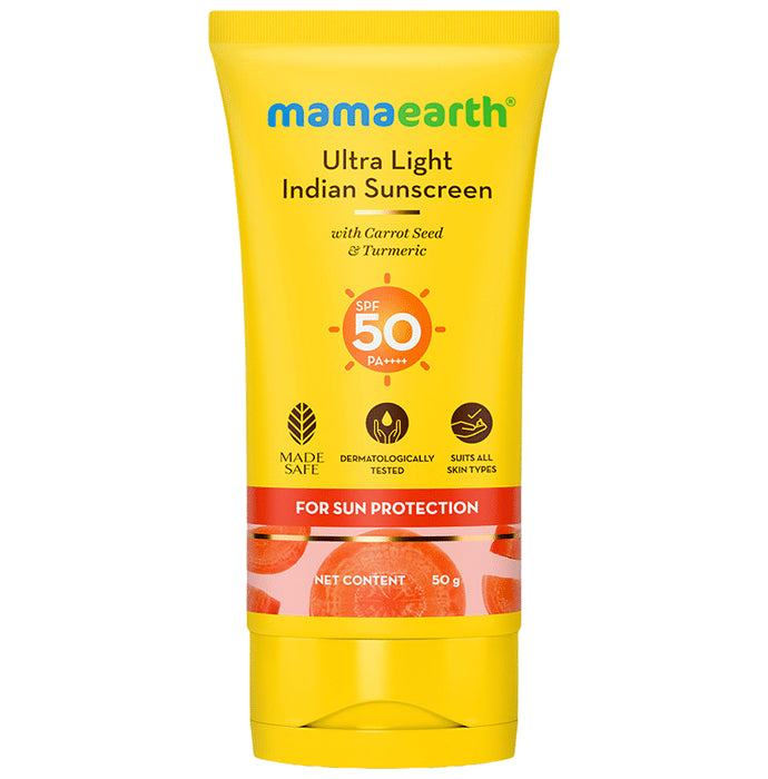 Mamaearth Ultra Light Indian SPF 50 PA ++++ Sunscreen - Classic Derma