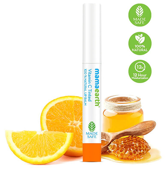 Mamaearth Vitamin C Tinted 100% Natural Lip Balm