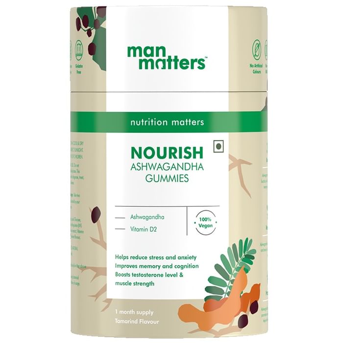 Man Matters Ashwagandha Gummies for Better Immunity and Strength - Classic Derma