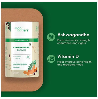 Man Matters Ashwagandha Gummies for Better Immunity and Strength