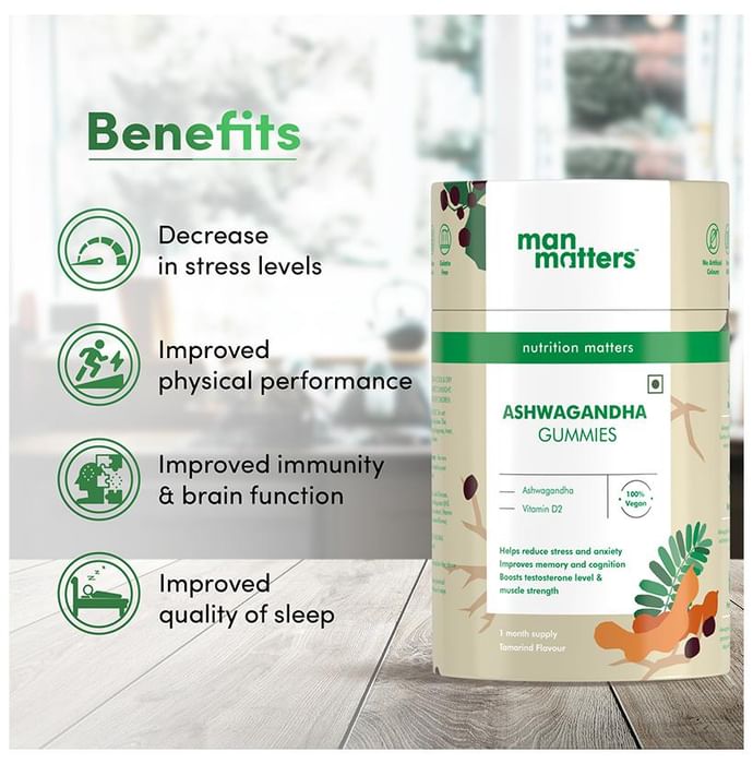 Man Matters Ashwagandha Gummies for Better Immunity and Strength
