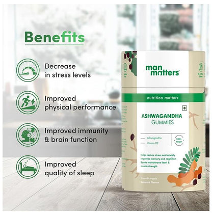 Man Matters Ashwagandha Gummies for Better Immunity and Strength
