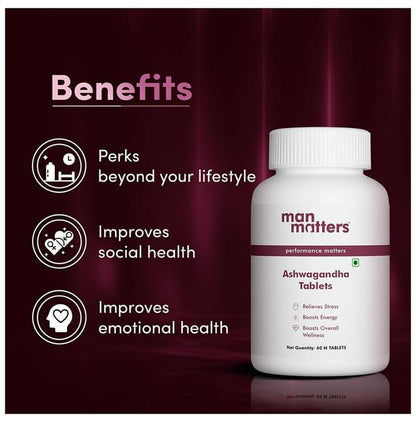 Man Matters Ashwagandha Tablet (60 Each)
