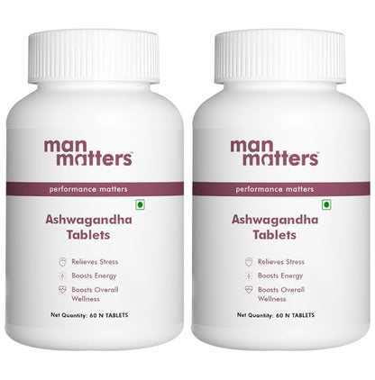 Man Matters Ashwagandha Tablet (60 Each) - Classic Derma