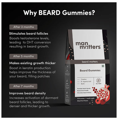 Man Matters Beard Gummies Mixed Fruit