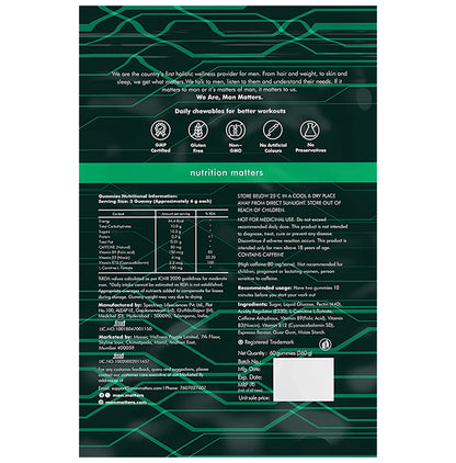 Man Matters Pre Workout Gummies