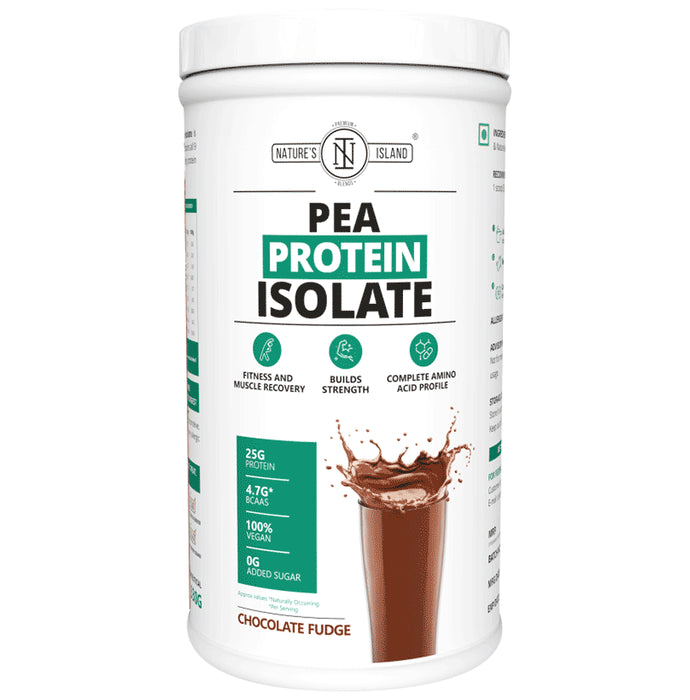 Nature's Island Pea Protein Isolate Powder Chocolate Fudge - Classic Derma