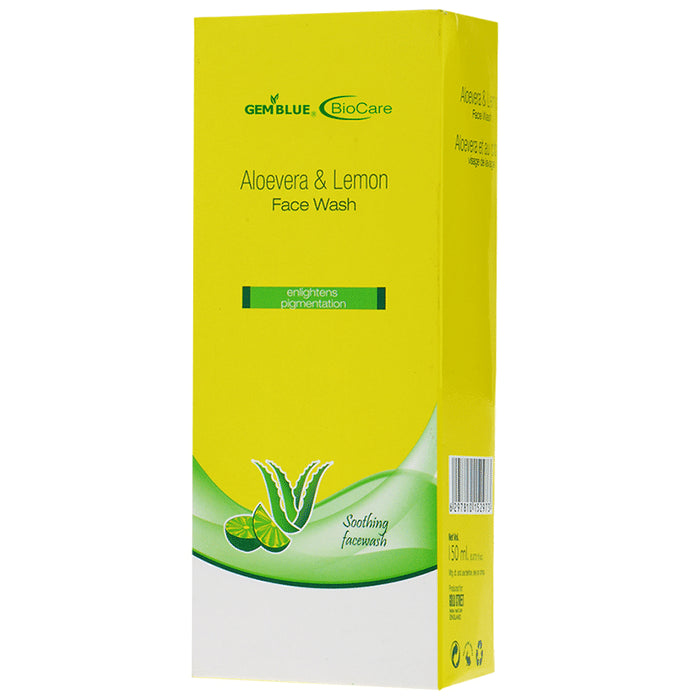 Gemblue Biocare Aloevera & Lemon Face Wash - Classic Derma