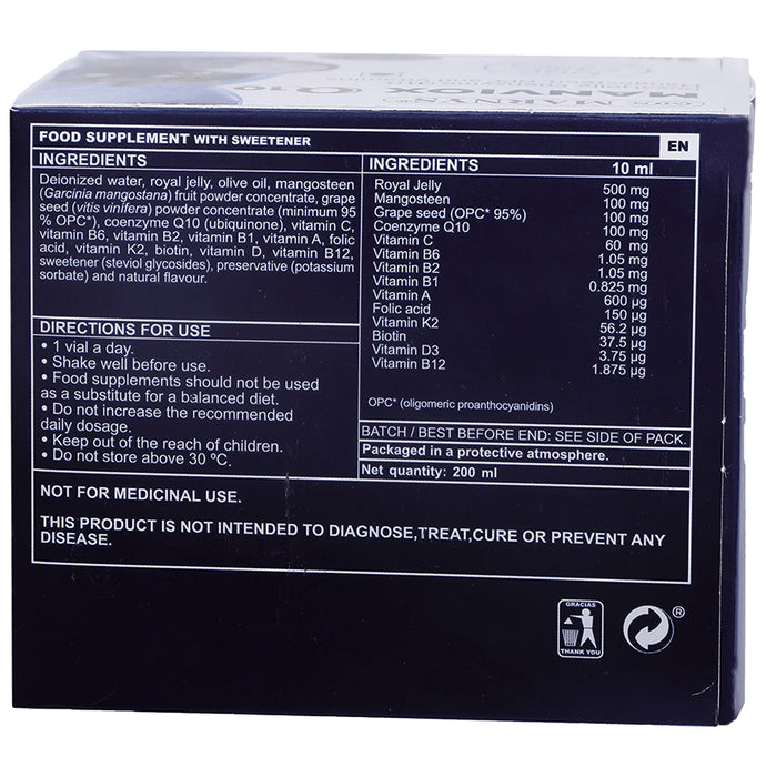 Marnys Manviox Q10 with Royal Jelly, Coenzyme Q10, Mangosteen, OPC & Vitamins