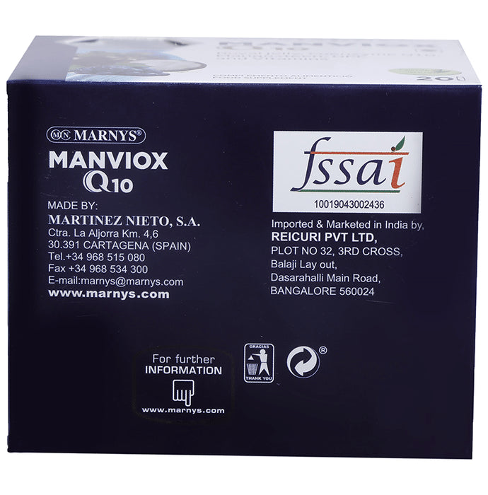Marnys Manviox Q10 with Royal Jelly, Coenzyme Q10, Mangosteen, OPC & Vitamins