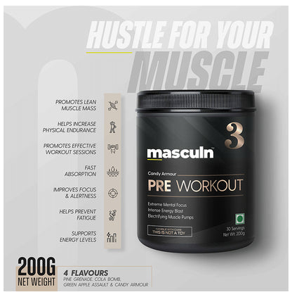Masculn Pre Workout Powder Candy Armour