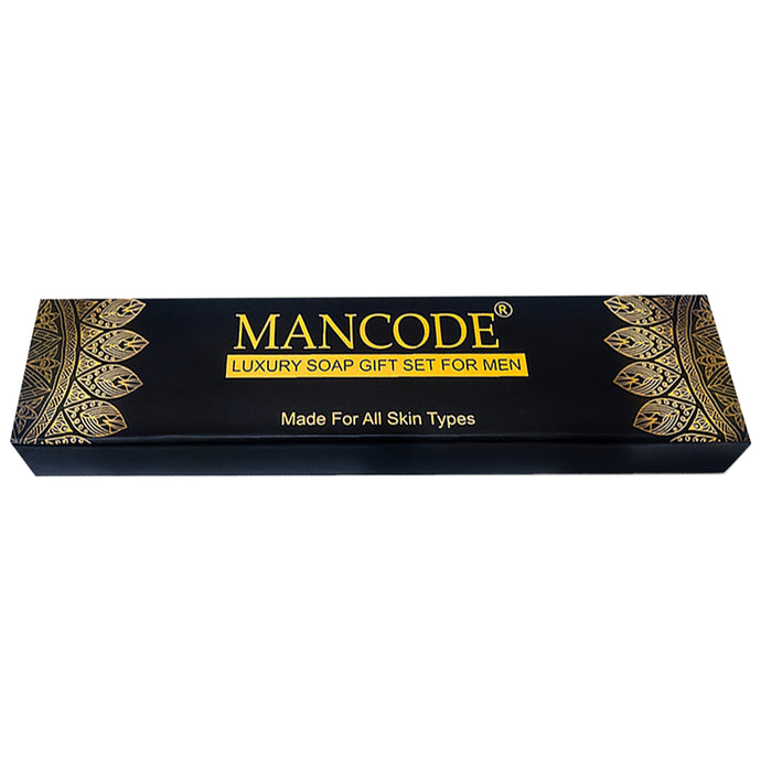 Mancode Luxury Soap Gift Set for Men Charcoal - Classic Derma