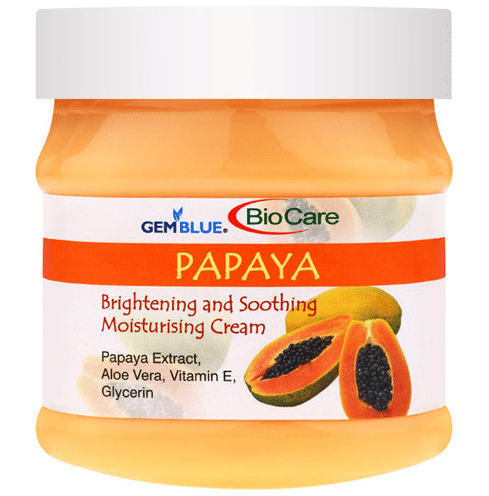 Gemblue Biocare Papaya Brightening and Soothing Moisturising Cream - Classic Derma