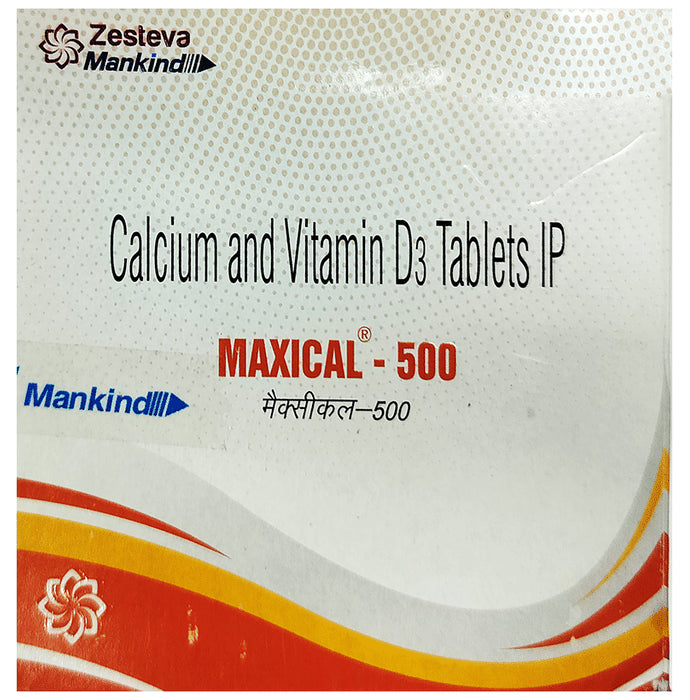 Maxical 500 Tablet For Bone, Joint and Muscle Care - Classic Derma